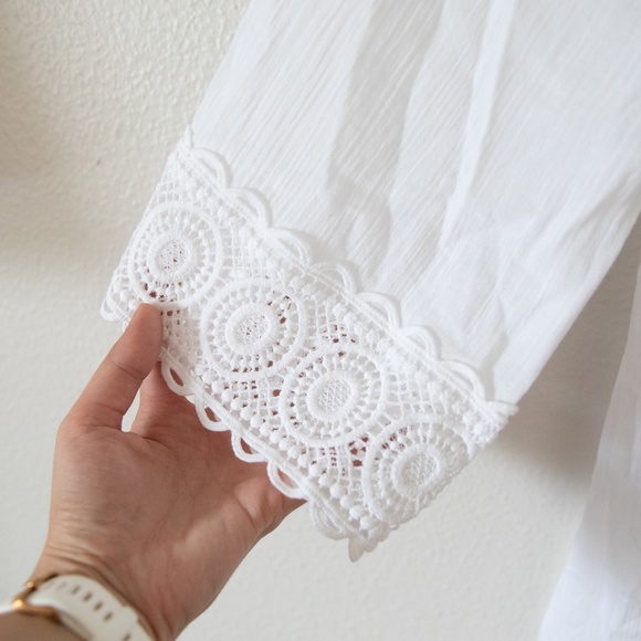 La Blanca Crochet-Trim Tunic Cover-Up - Picture 6 of 7